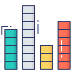 Gráfico de barras  Ícone