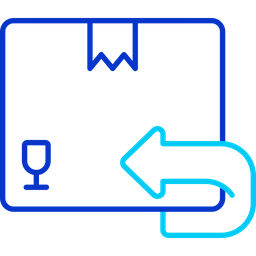 Lieferung Rücksendung  Symbol