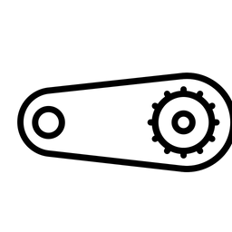 Fahrradachse  Symbol