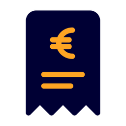 Euro Bill  Icon