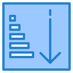 Aufsteigende Sortierung  Symbol