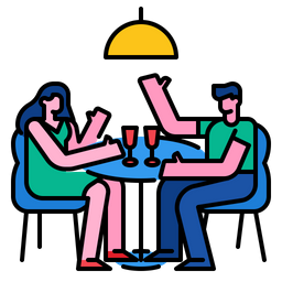 Couple Dinner  Icon