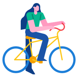 Cycling Woman  Icon