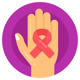 Cancer Awareness Ribbon  Icon