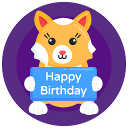 Cat Birthday  Icon