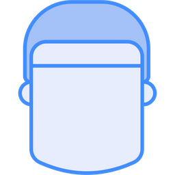 Face protection shield  Icon