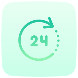 24 Stunden Service  Symbol