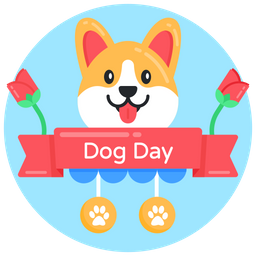 Dog Day Banner  Icon