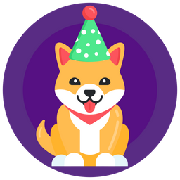 Geburtstag Hund  Symbol