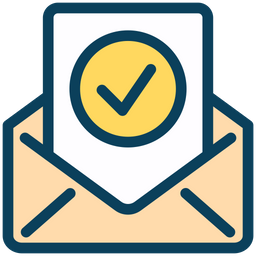 Verified Letter  Icon