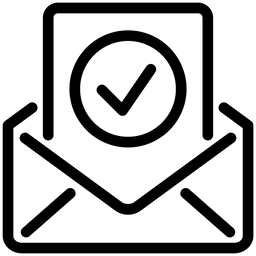 Verifizierter Brief  Symbol