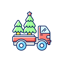 Christmas Tree Delivery  Icon