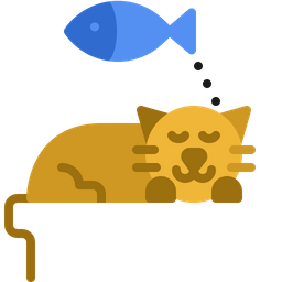 Cat dream food  Icon