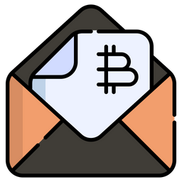 Bitcoin Email  Icon