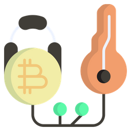 Bitcoin-Zugangsschlüssel  Symbol