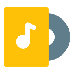 Cd Music With Box  Icon