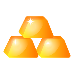 Asset Gold Stack Gold Bars Icon