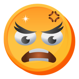 Wütendes Emoji  Symbol