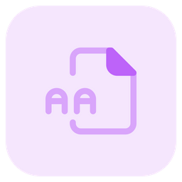 Aa File  Icon