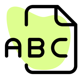 ABC-Datei  Symbol