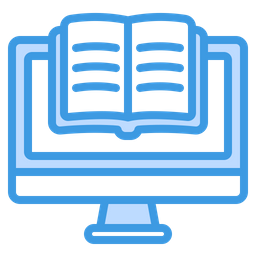 전자책 컴퓨터  아이콘
