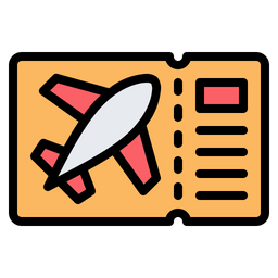 Flight Ticket  Icon