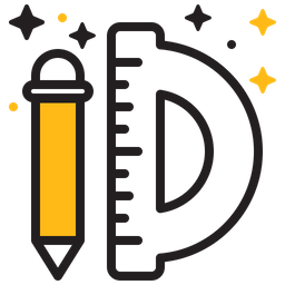 Stift und Lineal  Symbol