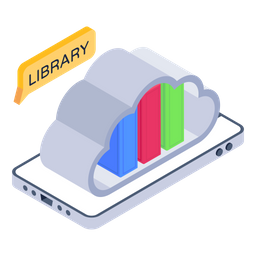 Cloud Library  Icon