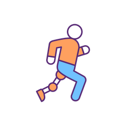 Amputee runner  Icon