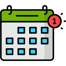 Notificação de calendário  Ícone