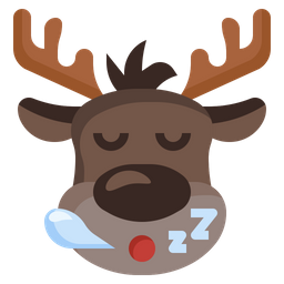 Reindeer Sleepy  Icon