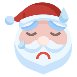 Santa Sad  Icon