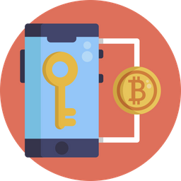 Bitcoin Key  Icon