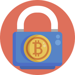 Bitcoin Lock  Icon