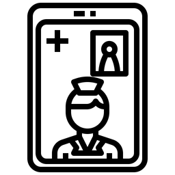 Arzt anrufen  Symbol