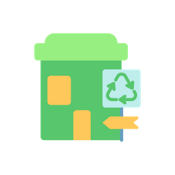 Recycling collection center  Icon