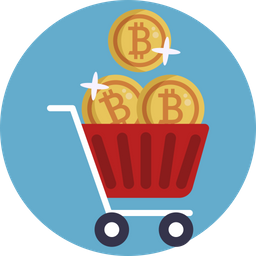 Bitcoin Cart  Icon