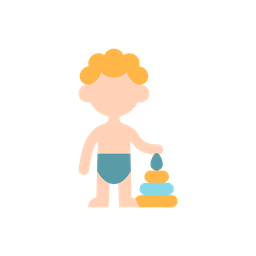 Male Toddler  Icon