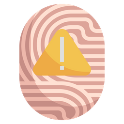 Fingerprint Alert  Icon