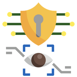 Sicherheit biometrischer Daten  Symbol