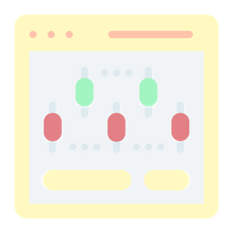 Candlestick Graph  Icon