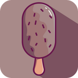 Chocolate Ice Cream Stick  Icon