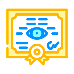 Lens Certificate  Icon