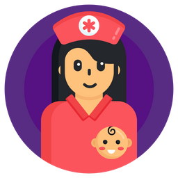 Baby-Krankenschwester  Symbol