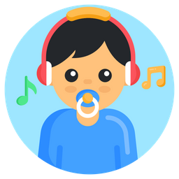 Baby Listening Music  Icon