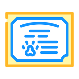 Animal Certificate  Icon