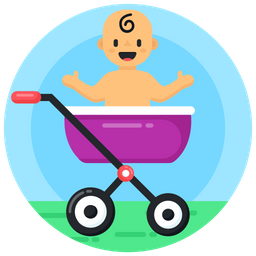 Baby-Kinderwagen  Symbol