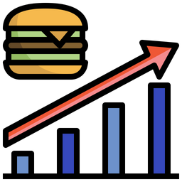 Fast Food Growth  Icon