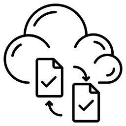 Cloud-Datenaustausch  Symbol