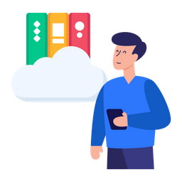 Cloud Library  Icon